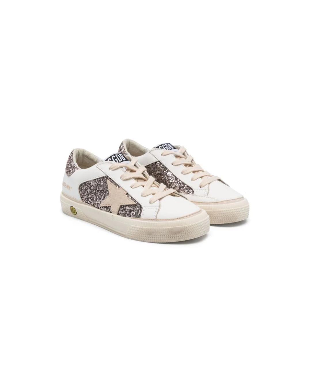GOLDEN GOOSE Белые кожаные кеды, фото 2