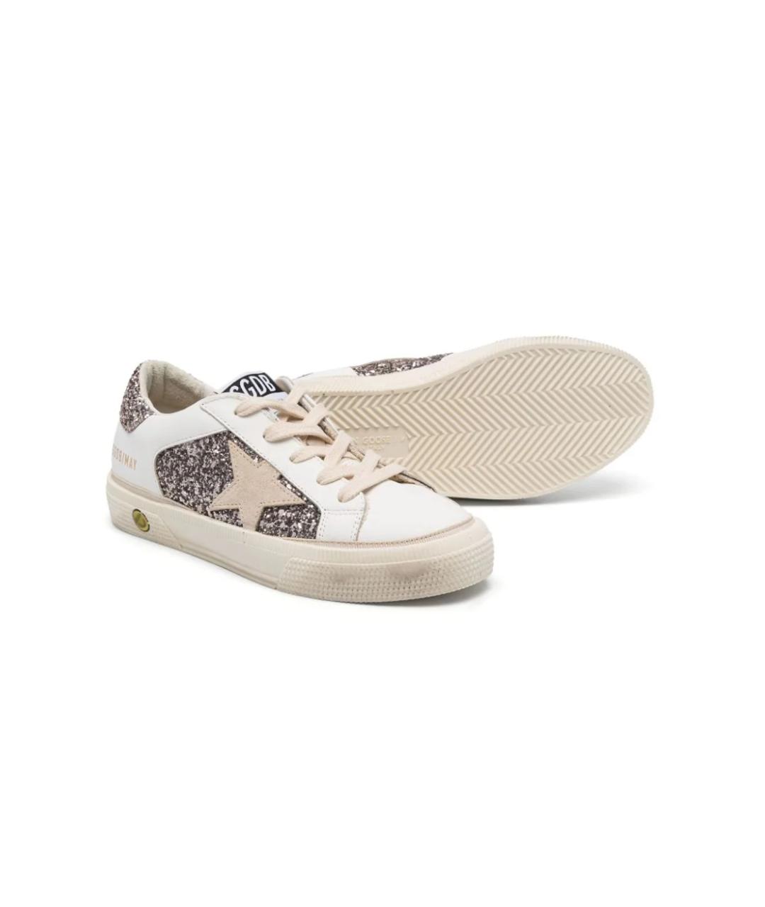 GOLDEN GOOSE Белые кожаные кеды, фото 3