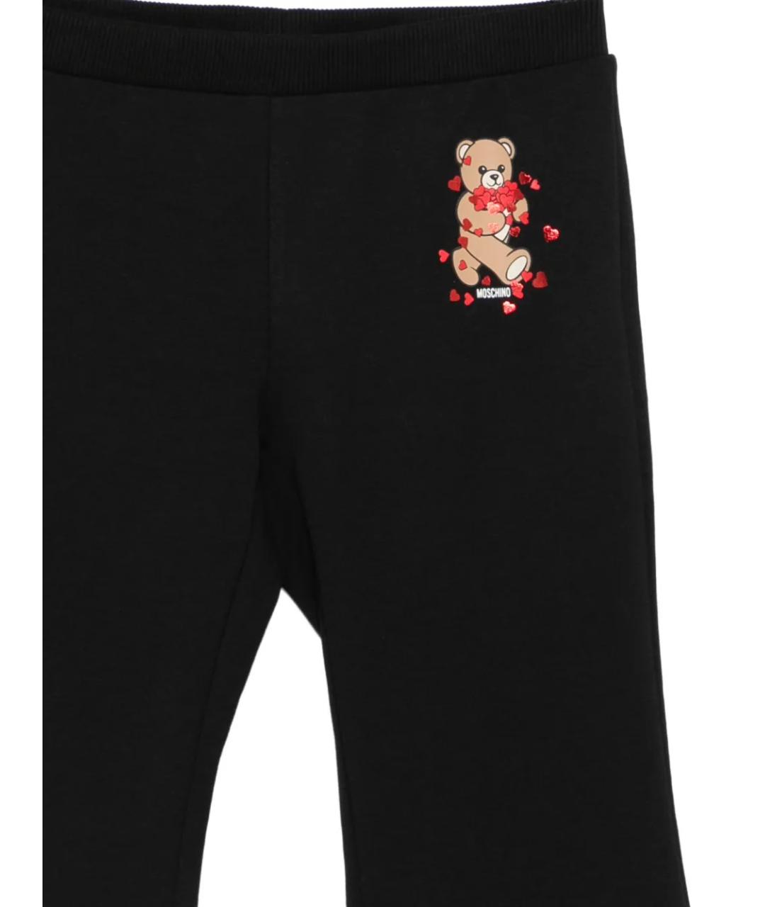 MOSCHINO Черные хлопковые брюки и шорты, фото 3