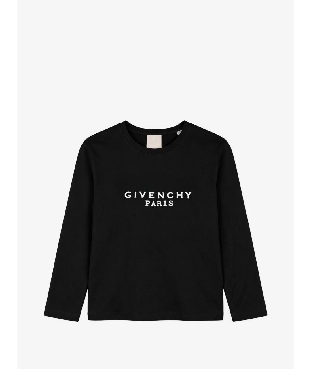 GIVENCHY Черная хлопковая детская футболка, фото 3