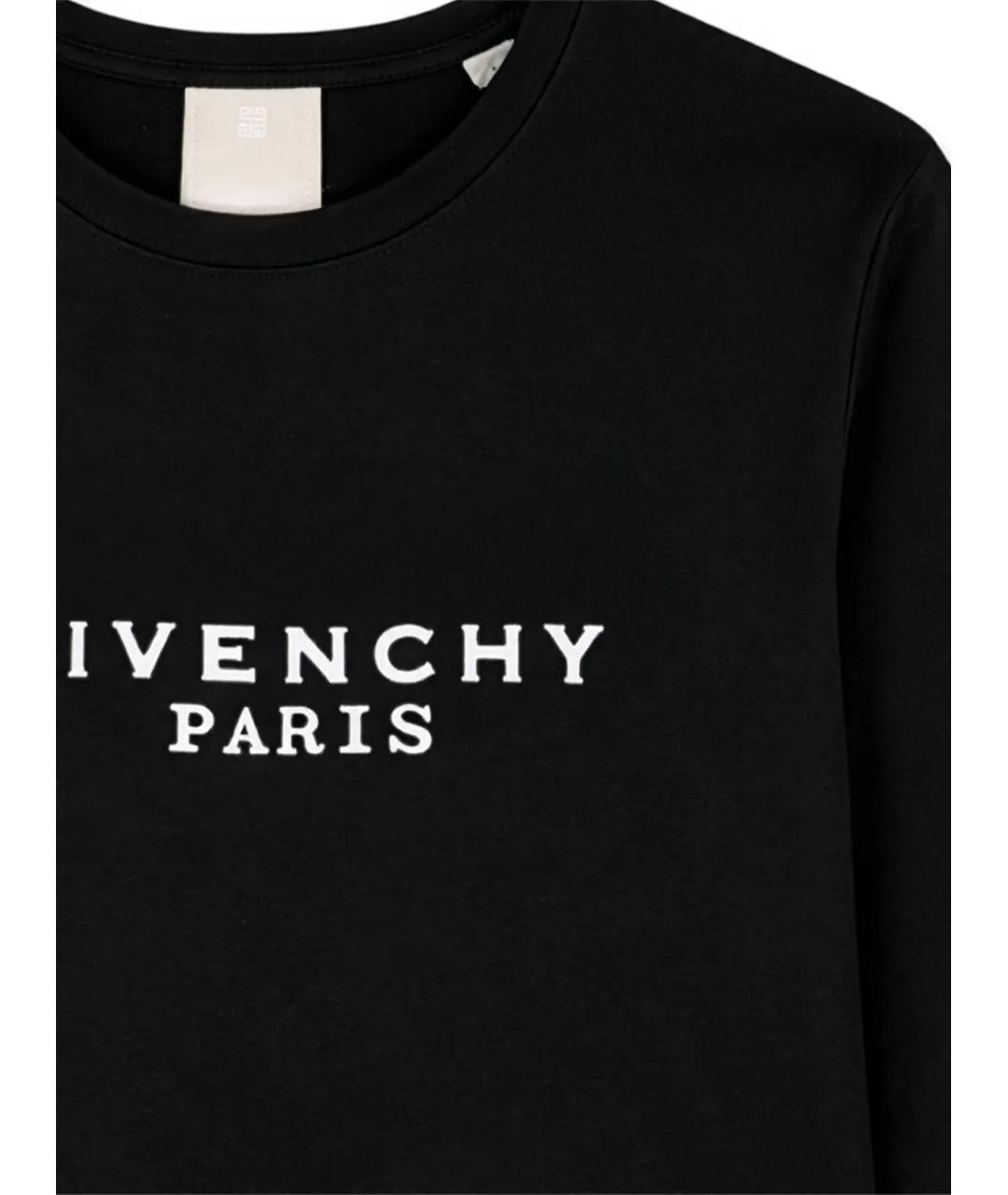 GIVENCHY Черная хлопковая детская футболка, фото 2