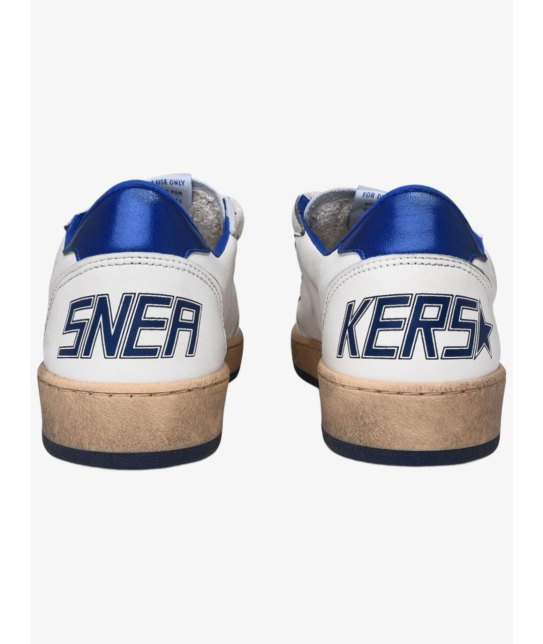 GOLDEN GOOSE Белые кожаные кеды, фото 5