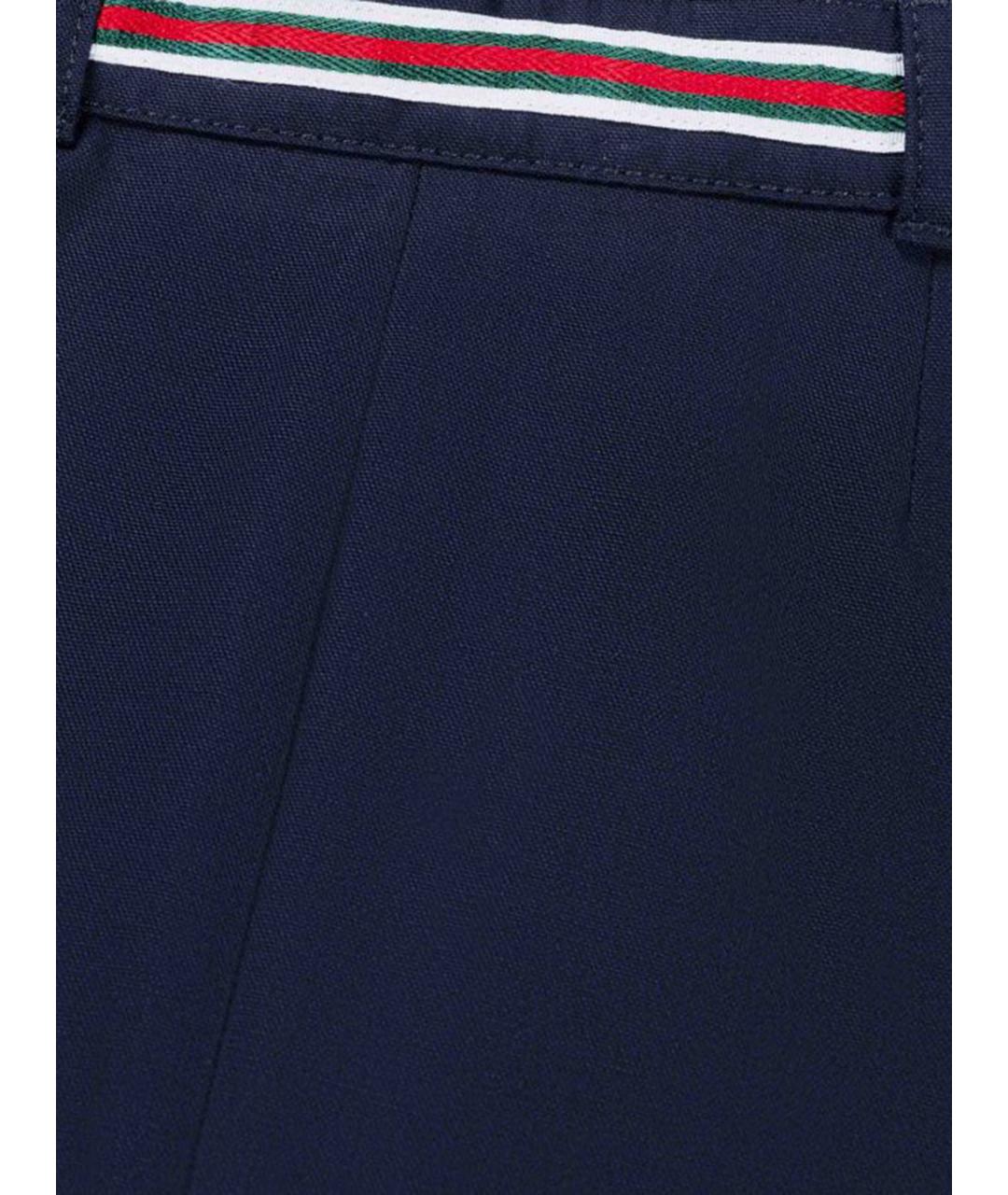 GUCCI Темно-синие хлопковые детские шорты, фото 3