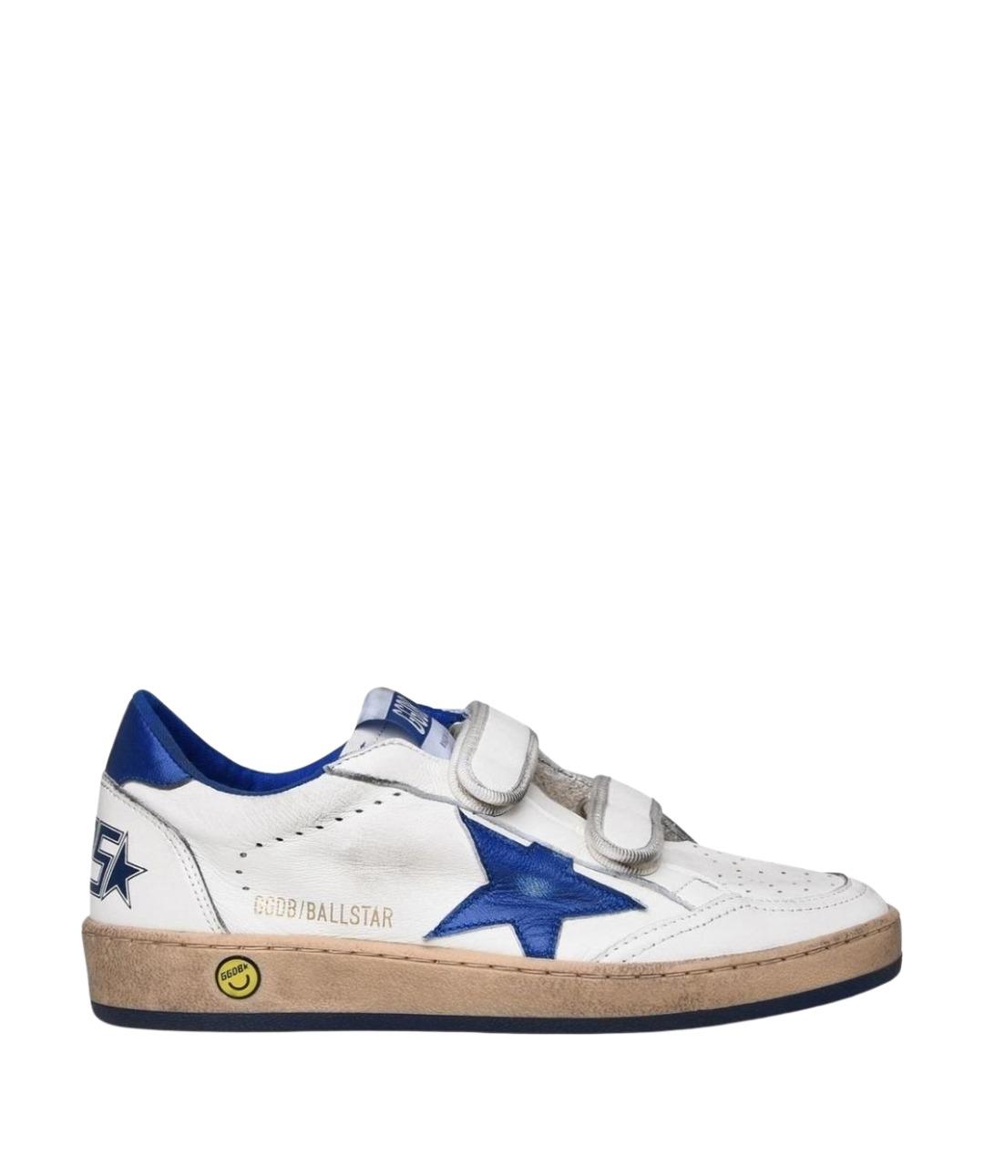 GOLDEN GOOSE Белые кожаные кеды, фото 1