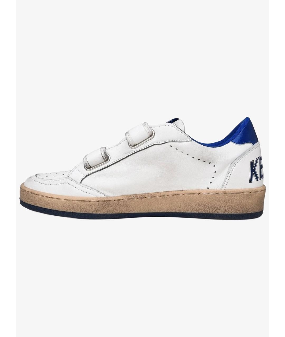 GOLDEN GOOSE Белые кожаные кеды, фото 4