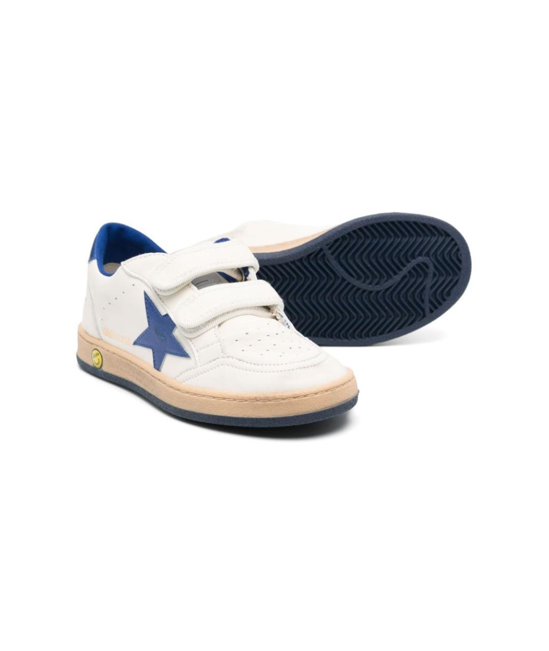 GOLDEN GOOSE Белые кожаные кеды, фото 2