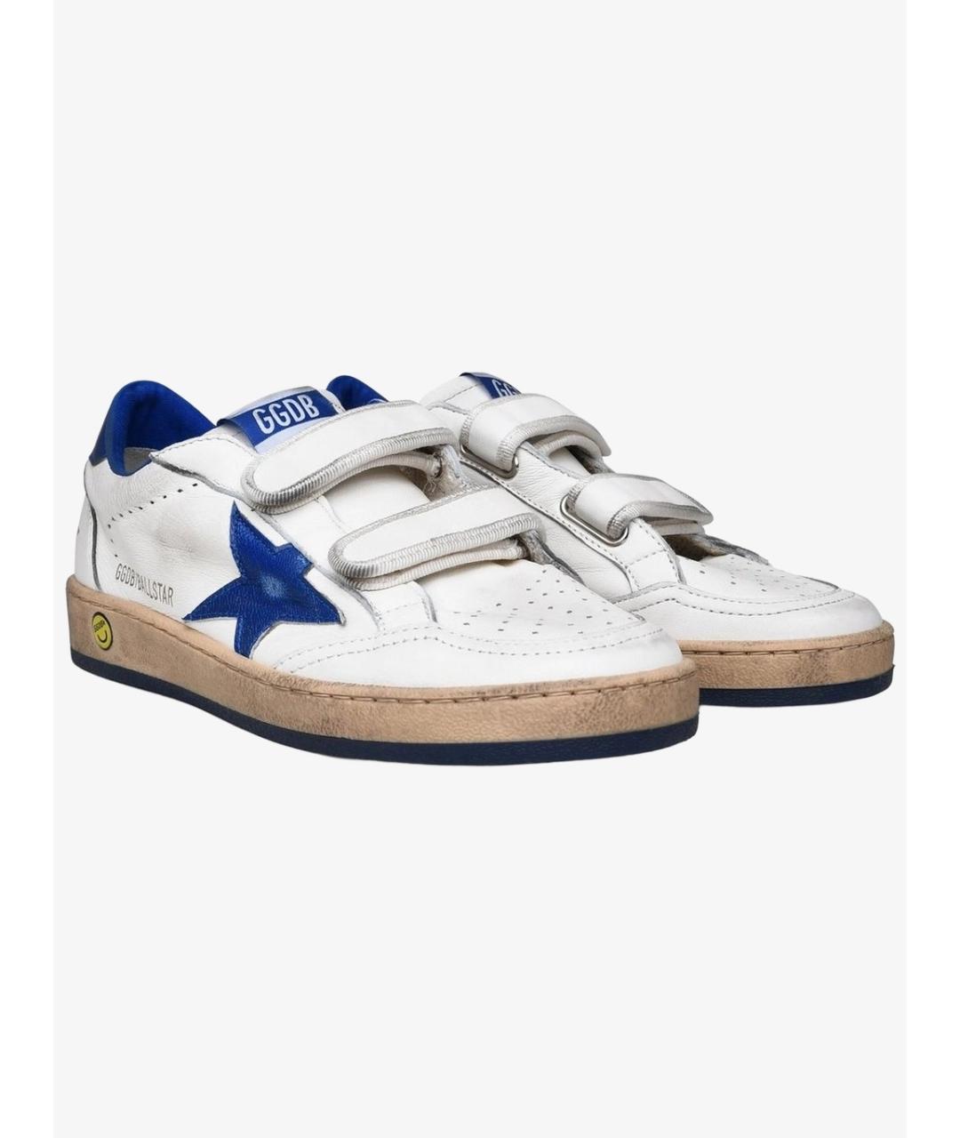 GOLDEN GOOSE Белые кожаные кеды, фото 5