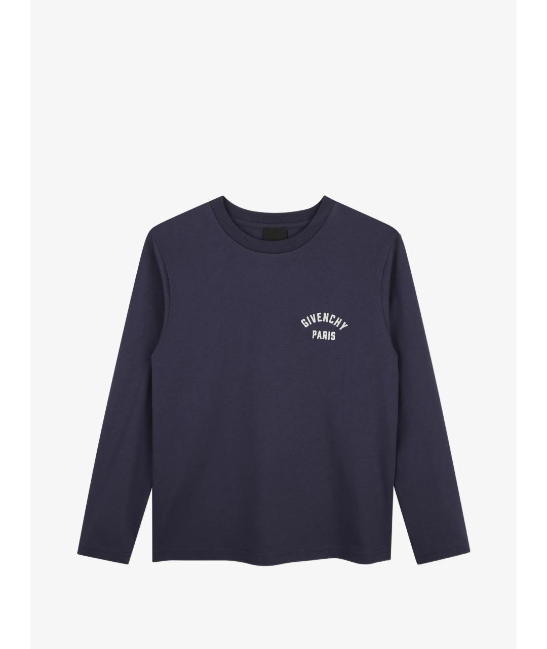 GIVENCHY Синяя хлопковая детская футболка, фото 4