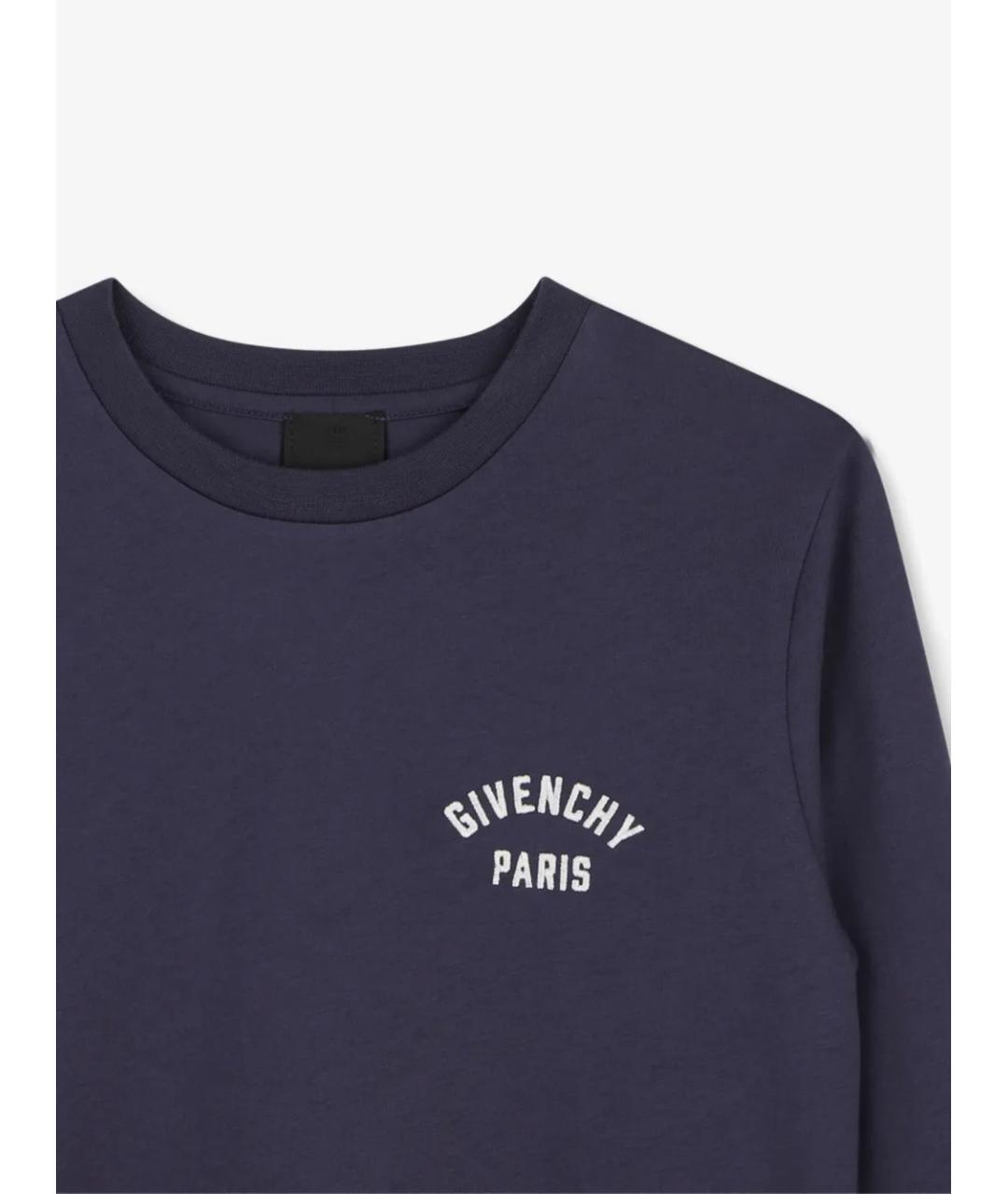 GIVENCHY Синяя хлопковая детская футболка, фото 3