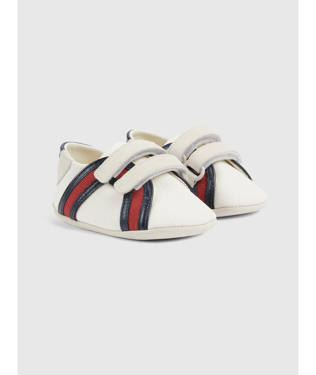 GUCCI Белые текстильные кеды, фото 2