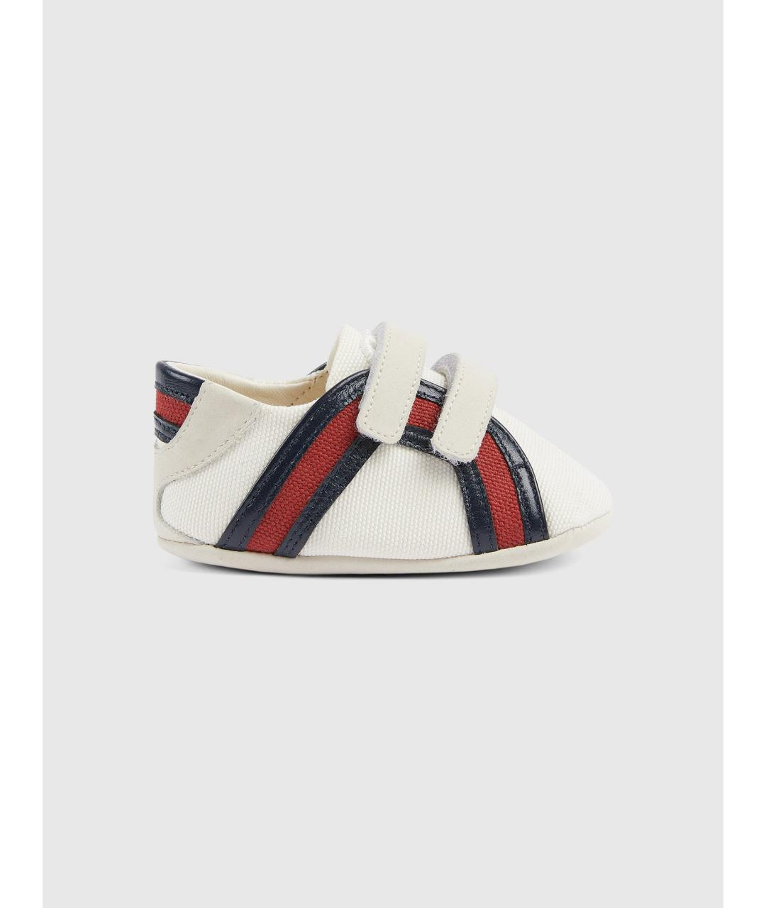 GUCCI Белые текстильные кеды, фото 5