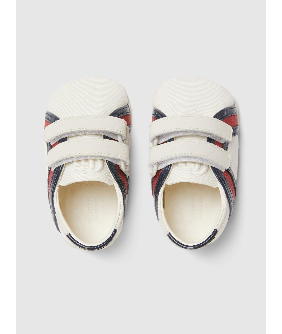 GUCCI Белые текстильные кеды, фото 3