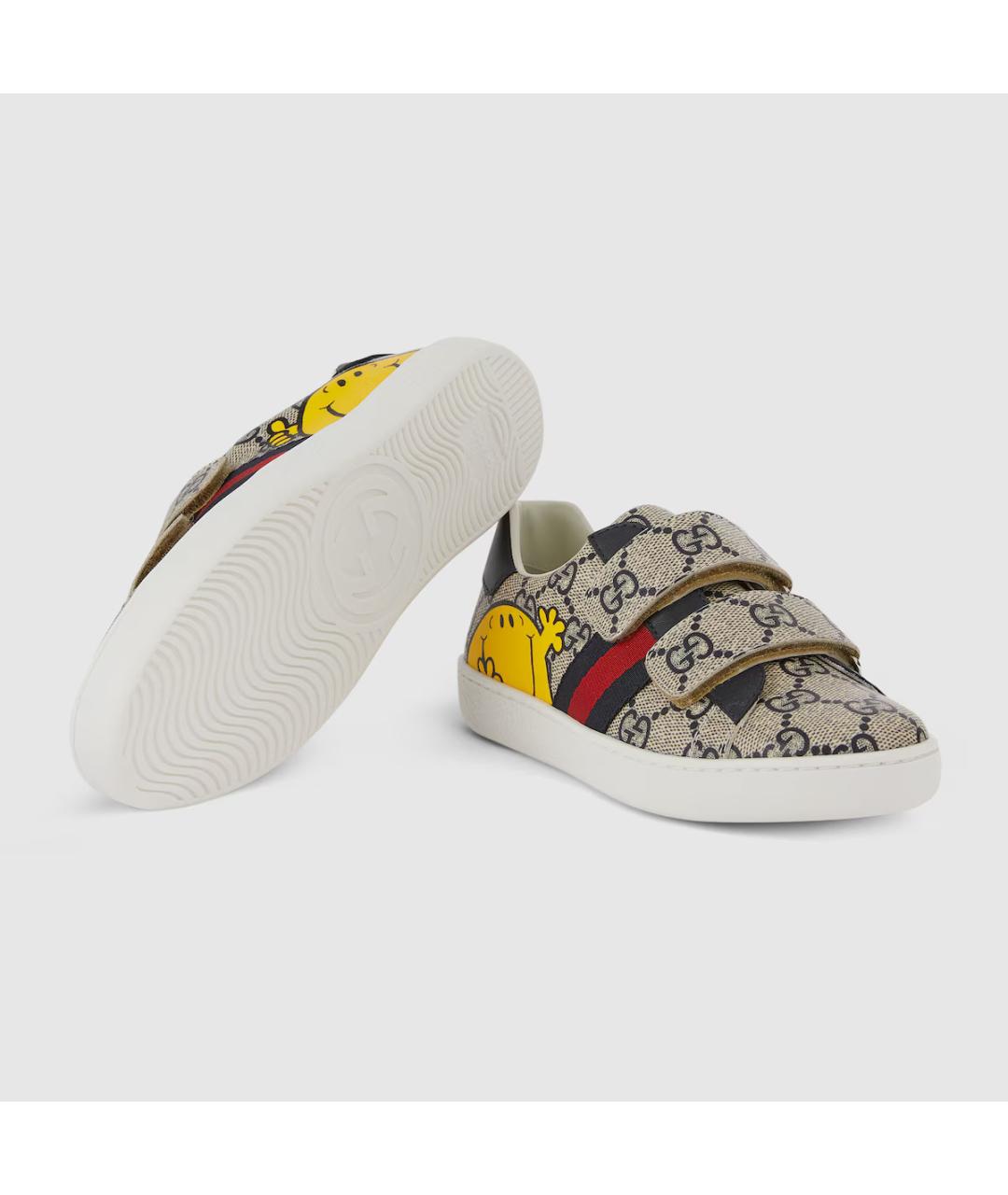 GUCCI Бежевые кеды, фото 6