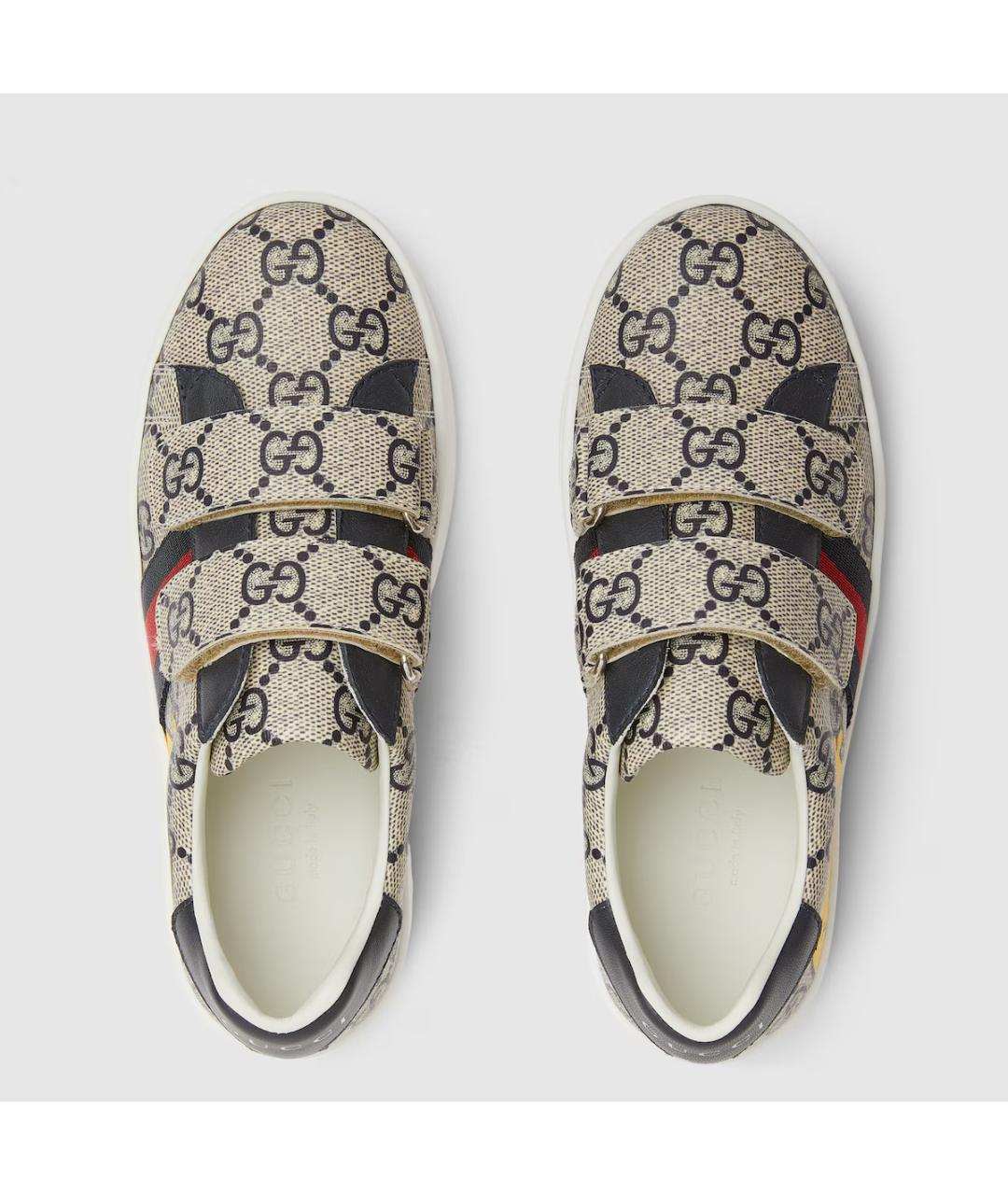 GUCCI Бежевые кеды, фото 5