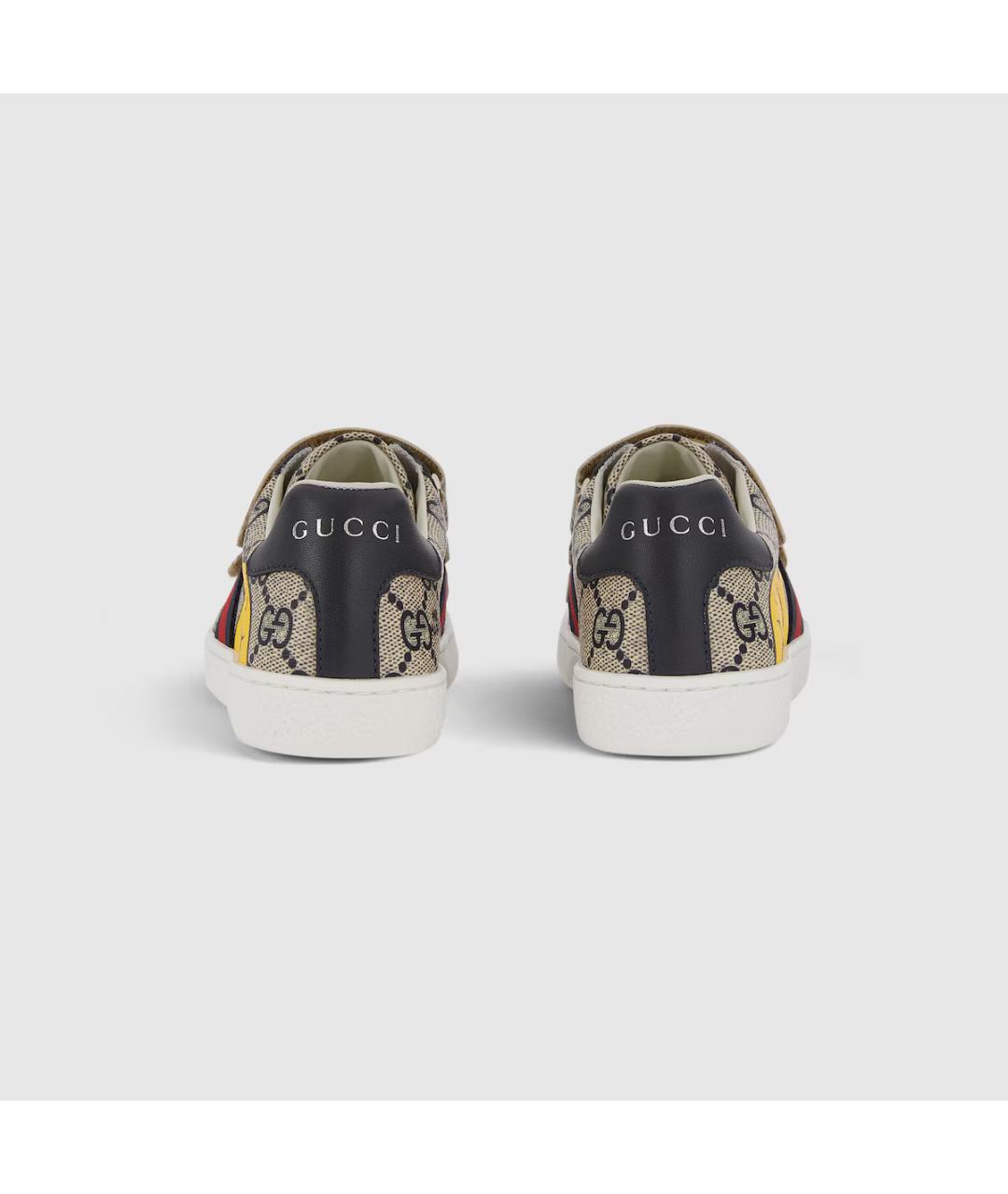 GUCCI Бежевые кеды, фото 4
