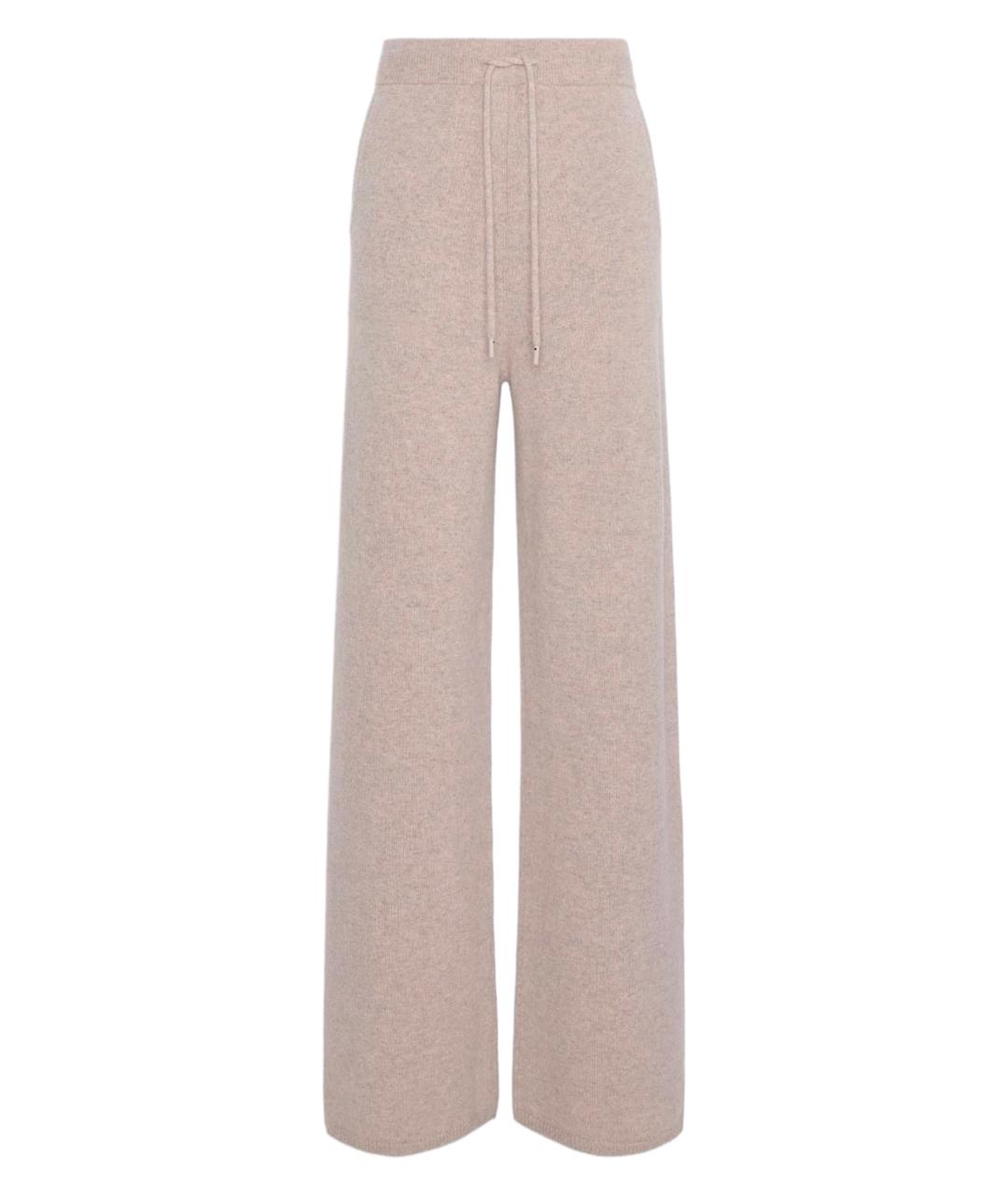 MAX MARA Бежевые кашемировые брюки широкие, фото 1