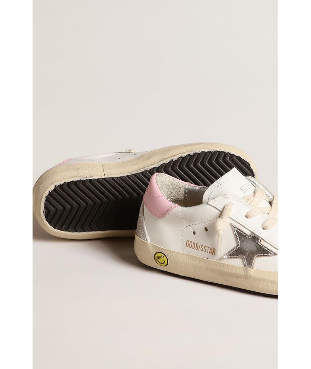GOLDEN GOOSE Белые кожаные кеды, фото 3