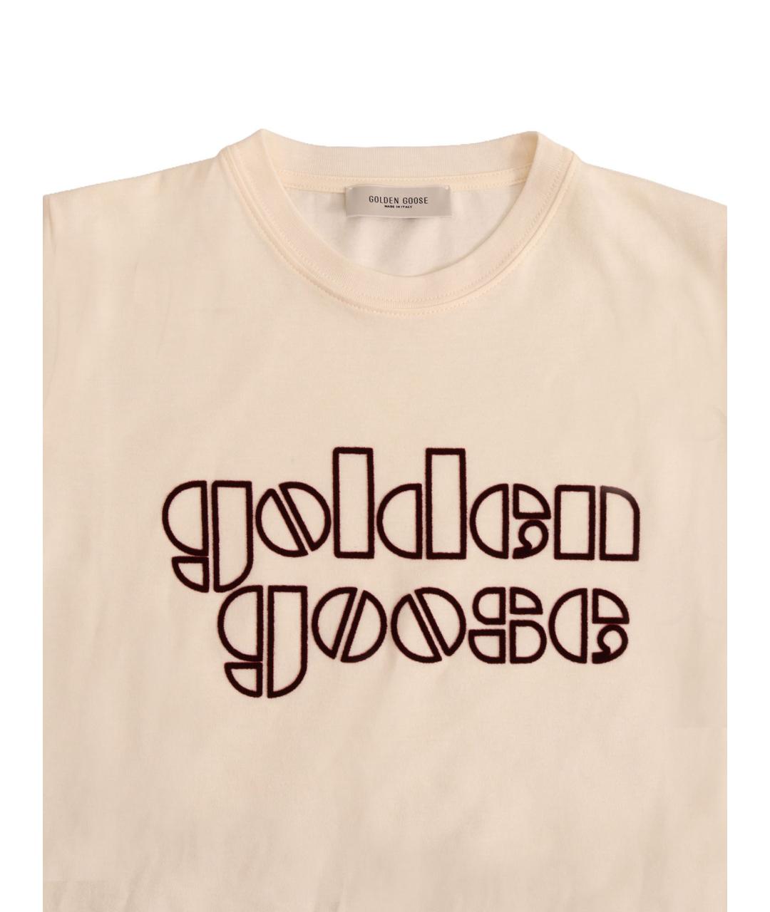GOLDEN GOOSE Белая хлопковая детская футболка, фото 3