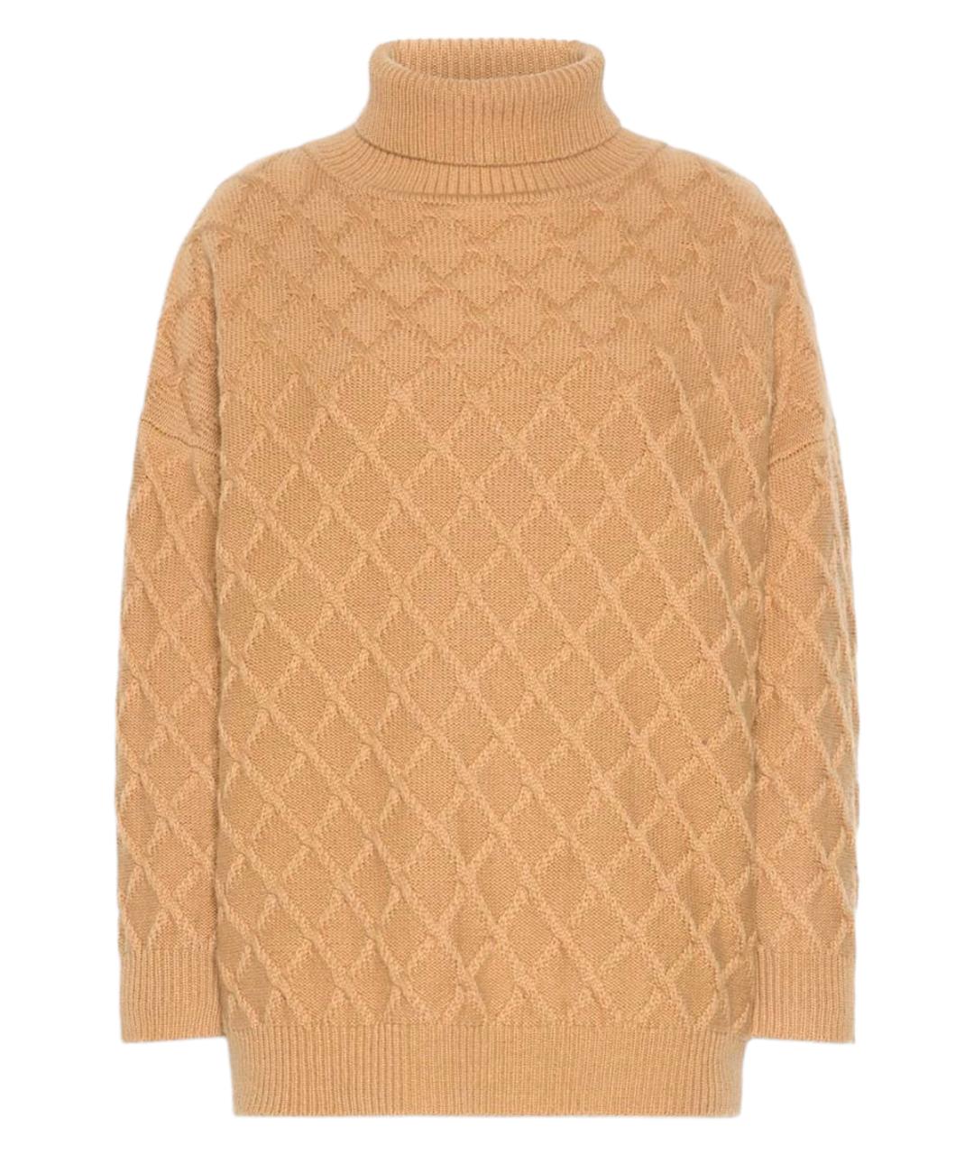 MAX MARA Бежевый шерстяной джемпер / свитер, фото 1
