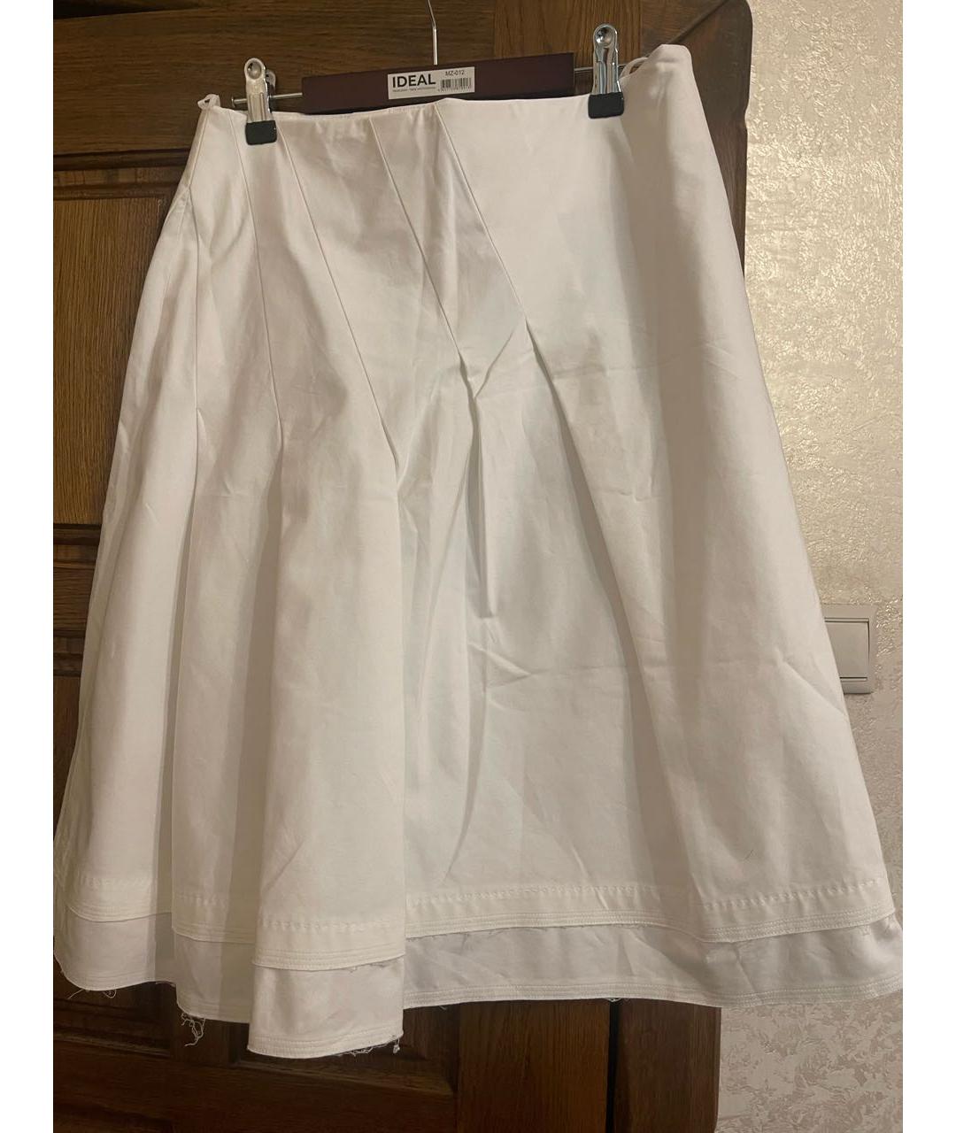 SALVATORE FERRAGAMO Белый хлопковый костюм с юбками, фото 2