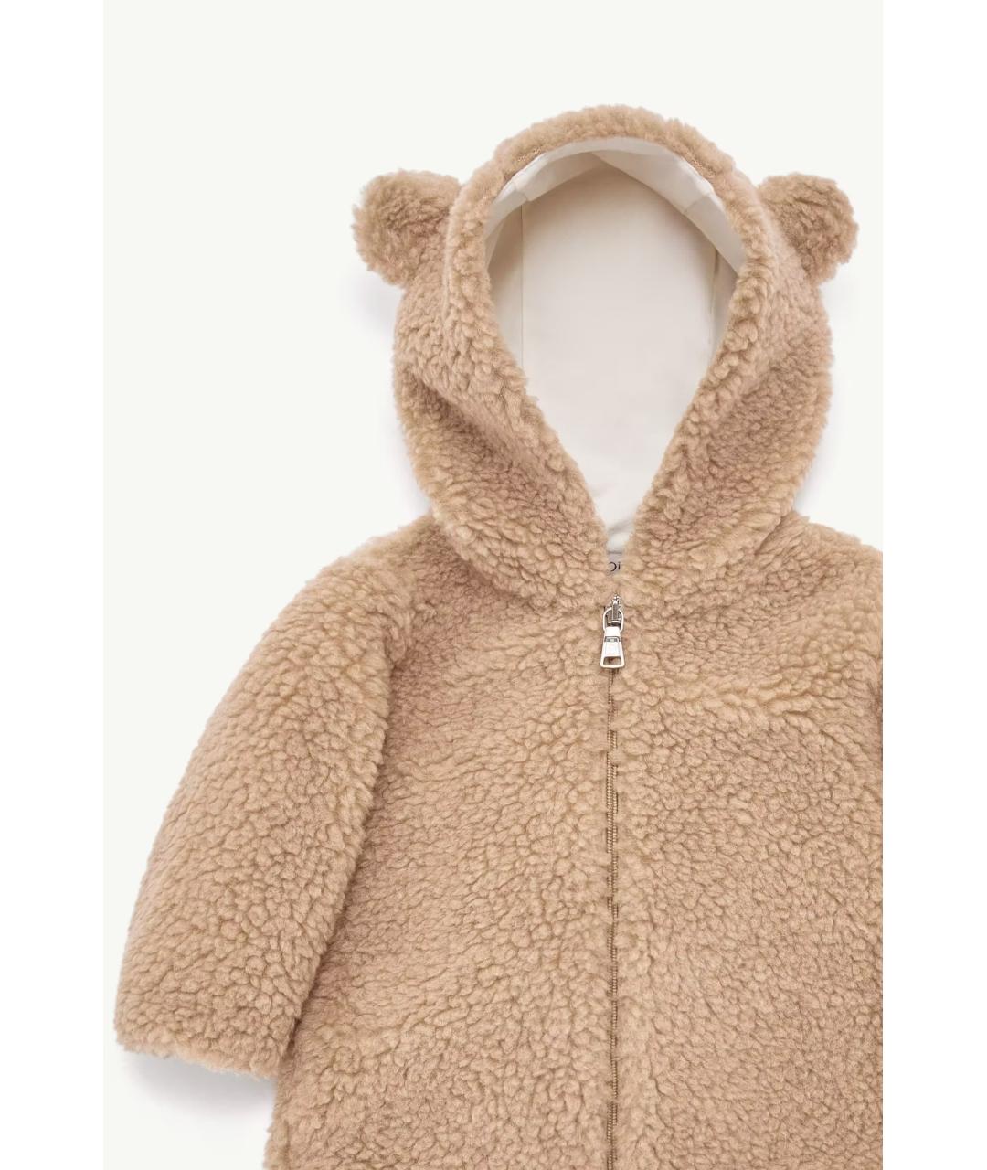 MONCLER KIDS Бежевый полиэстеровый комплект, фото 3
