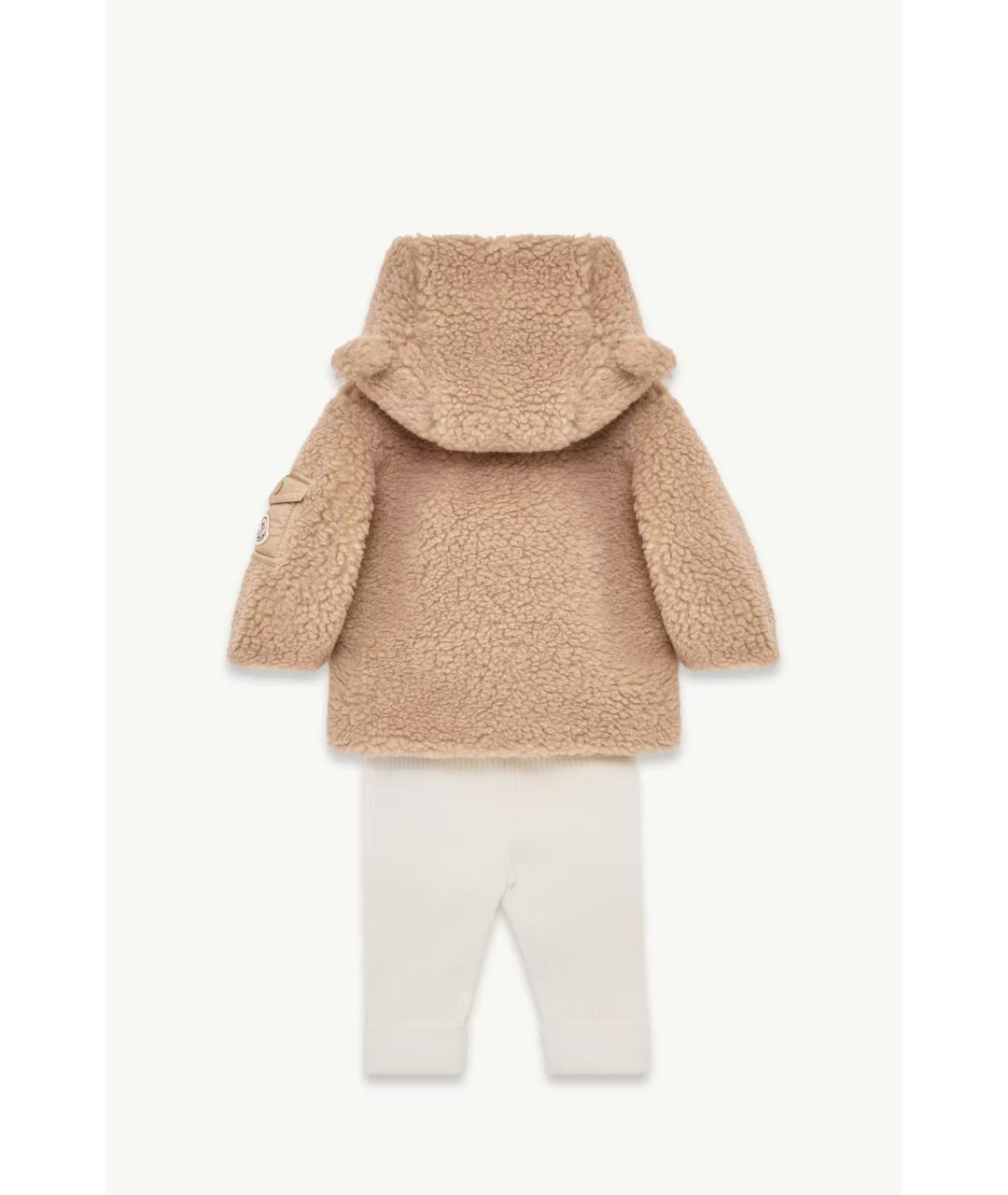 MONCLER KIDS Бежевый полиэстеровый комплект, фото 2