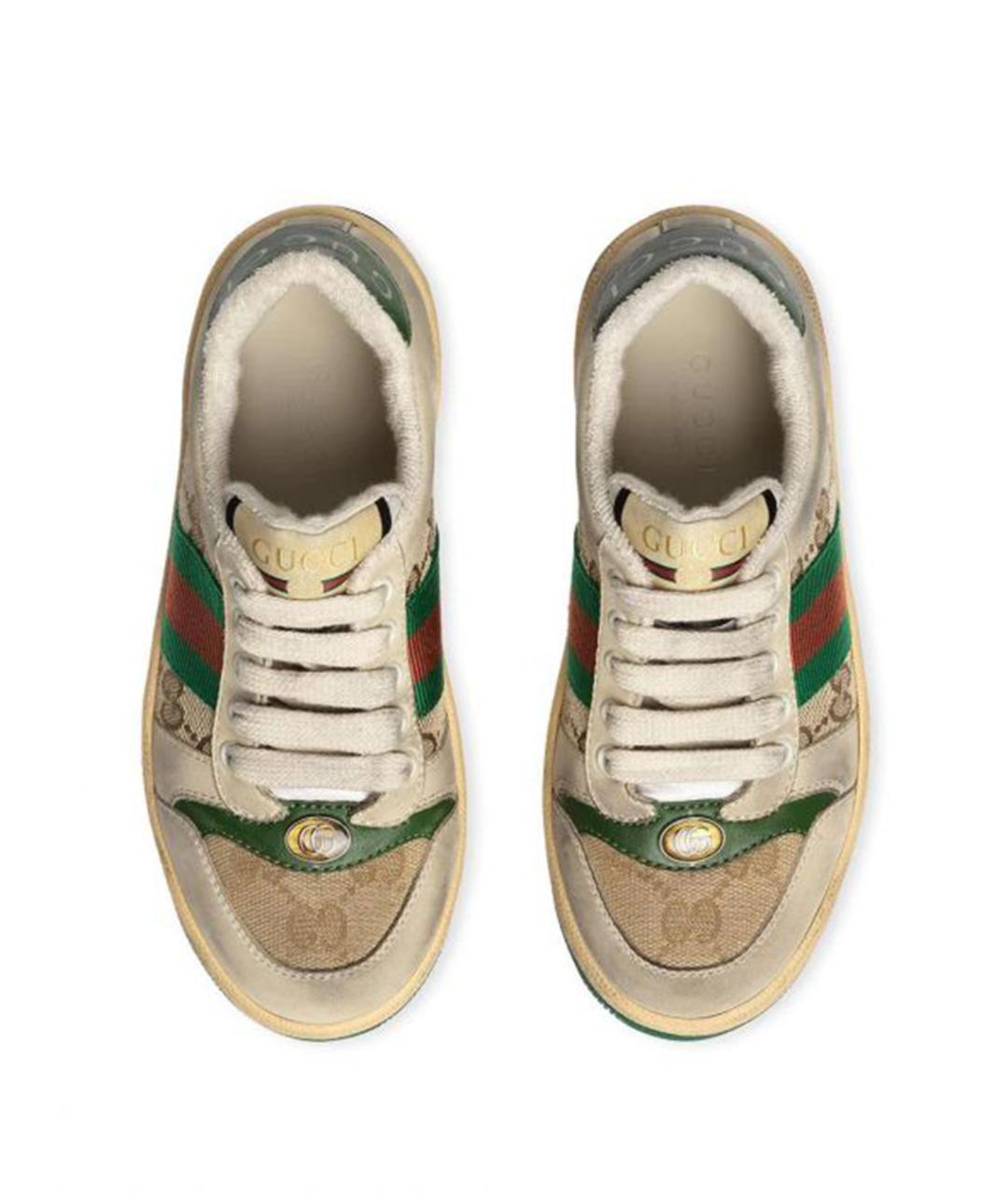 GUCCI Бежевые кеды, фото 2
