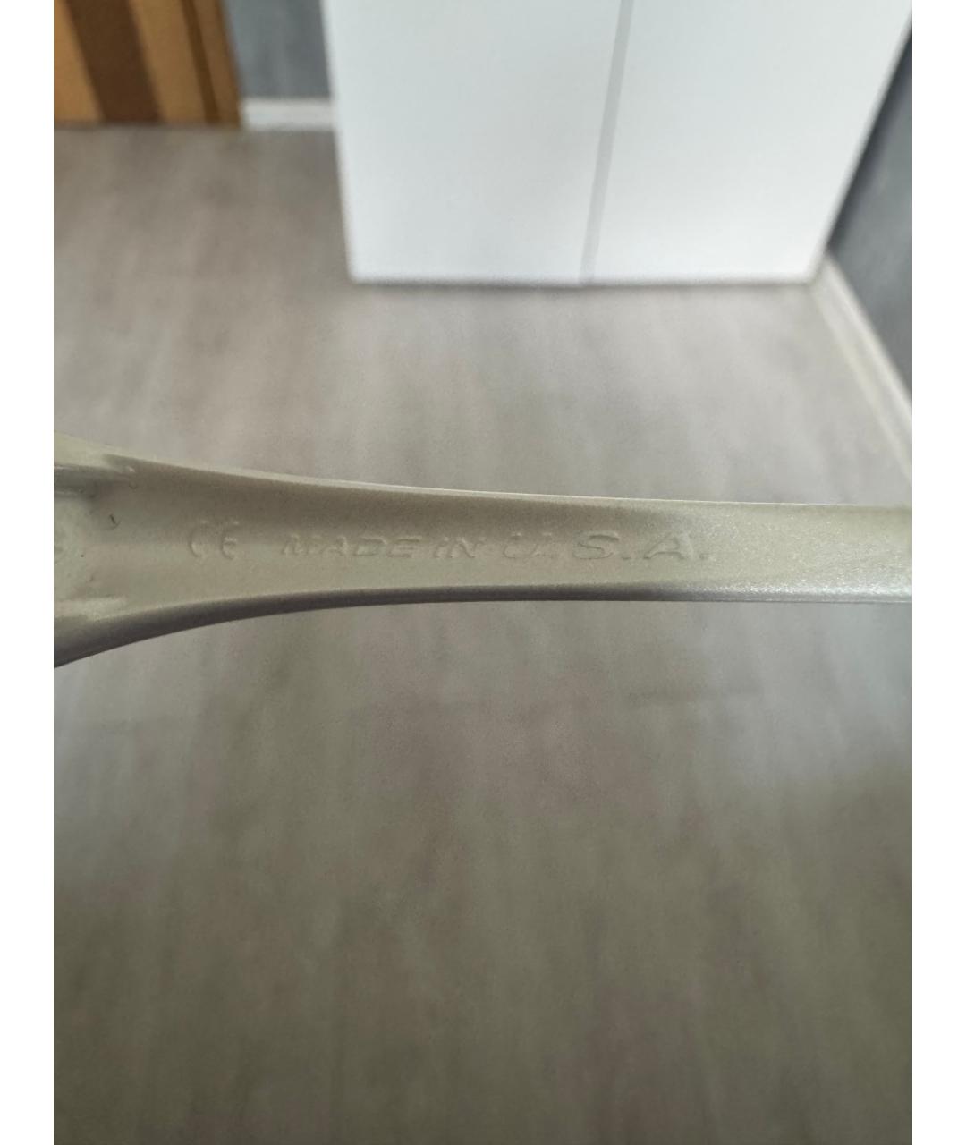 OAKLEY Белые пластиковые солнцезащитные очки, фото 4