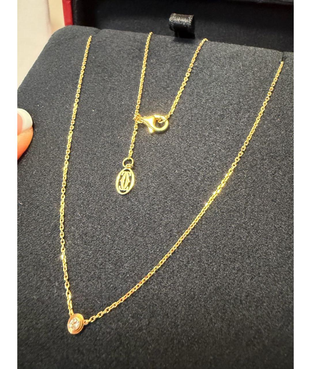 CARTIER Желтое колье из желтого золота, фото 2