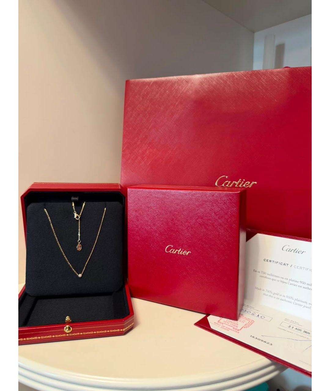 CARTIER Желтое колье из желтого золота, фото 1