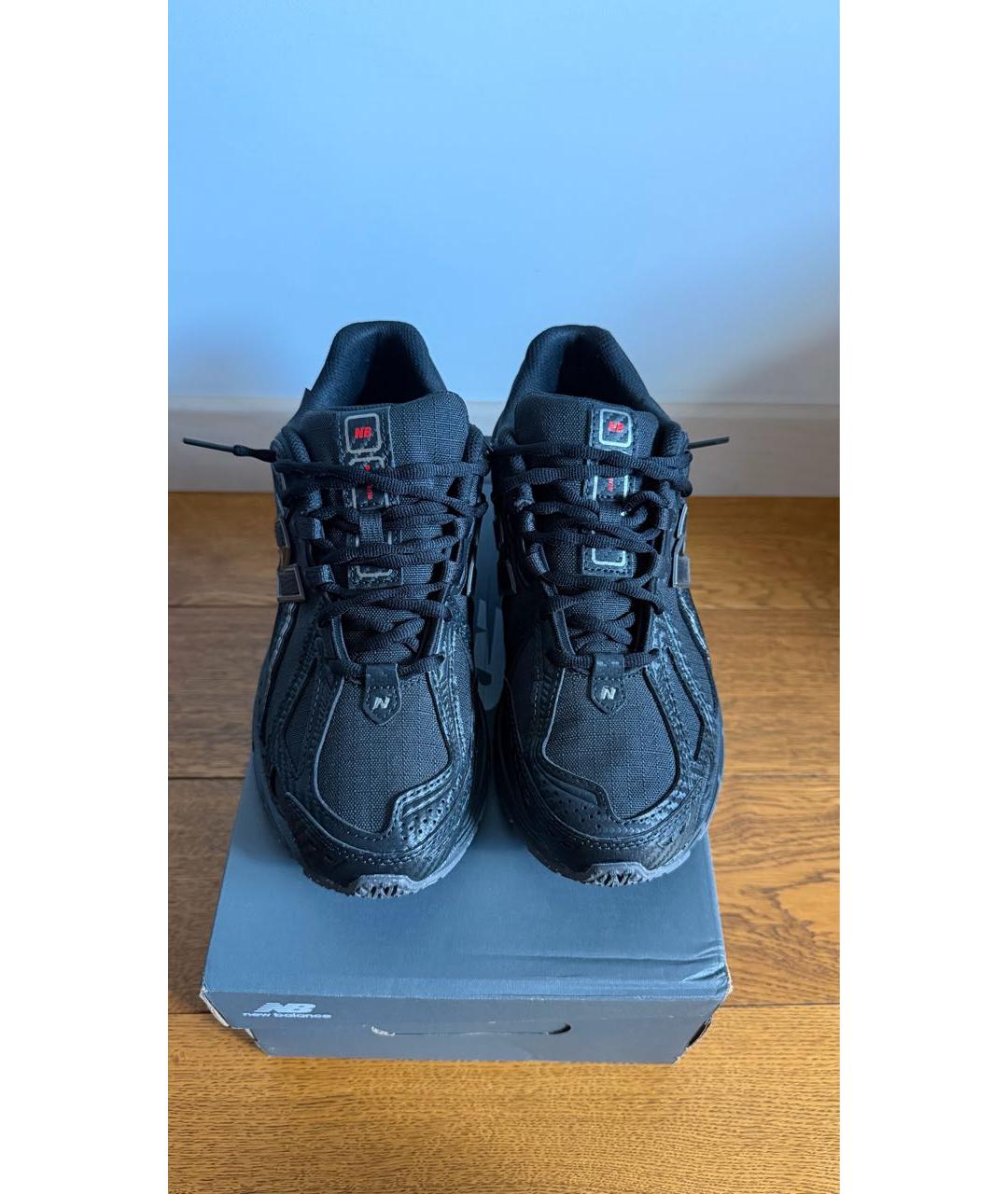 NEW BALANCE Черные текстильные низкие кроссовки / кеды, фото 2