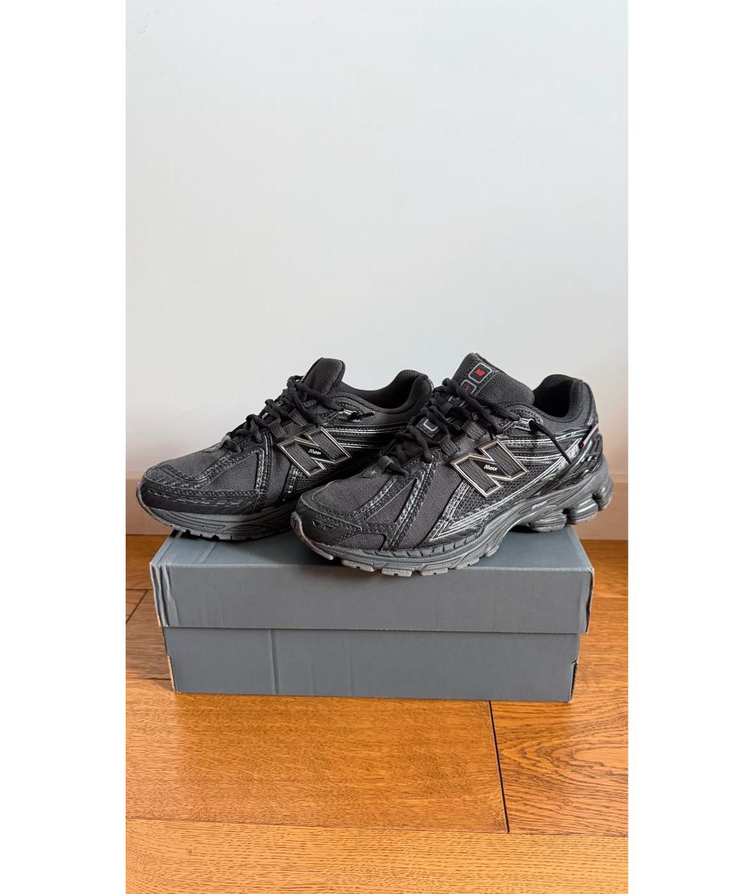 NEW BALANCE Черные текстильные низкие кроссовки / кеды, фото 5