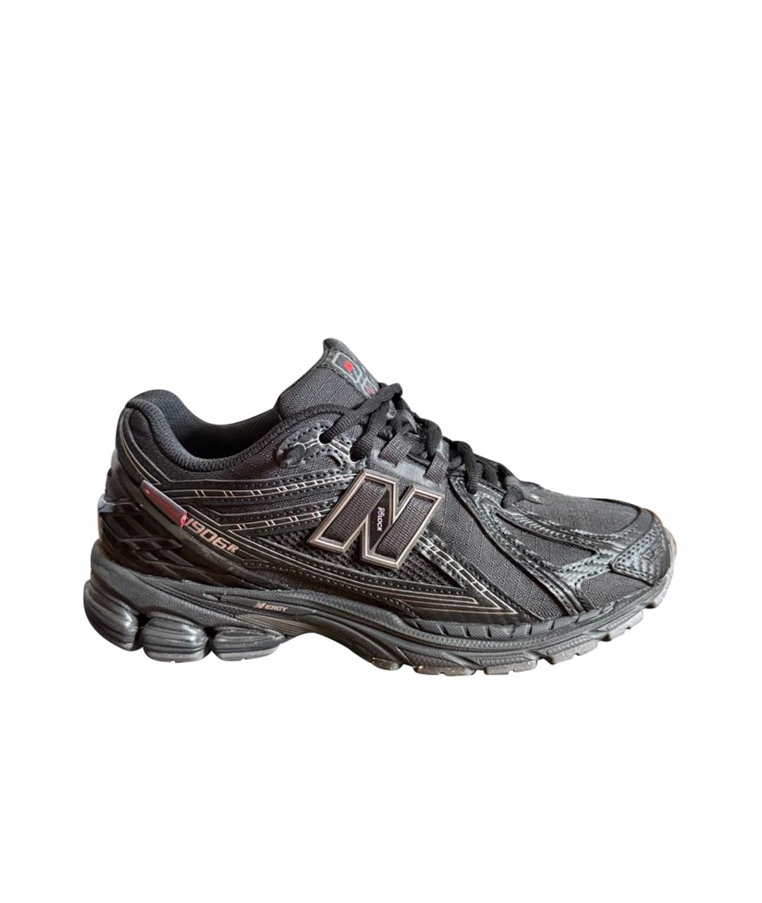 NEW BALANCE Черные текстильные низкие кроссовки / кеды, фото 1
