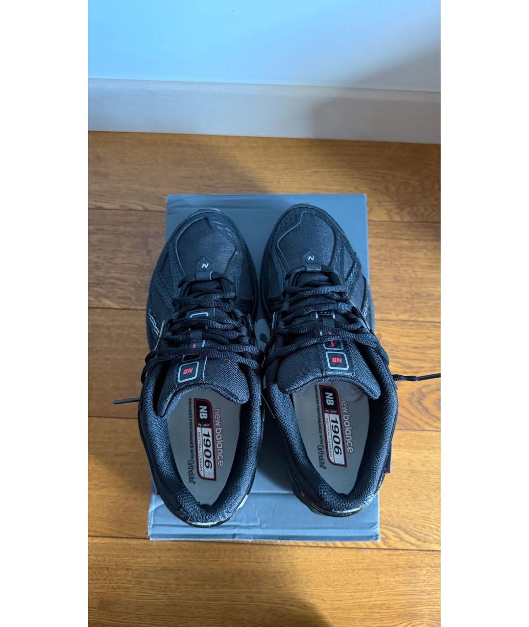 NEW BALANCE Черные текстильные низкие кроссовки / кеды, фото 3