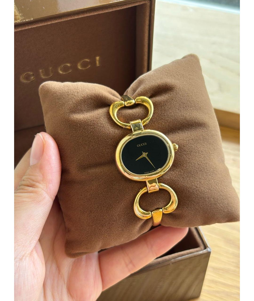 GUCCI Золотые часы из золота и стали, фото 8