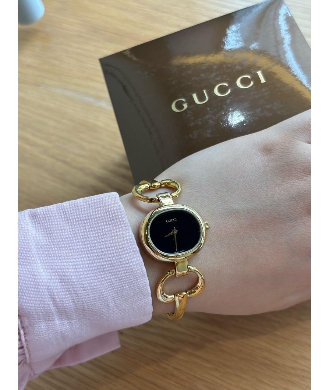 GUCCI Золотые часы из золота и стали, фото 4