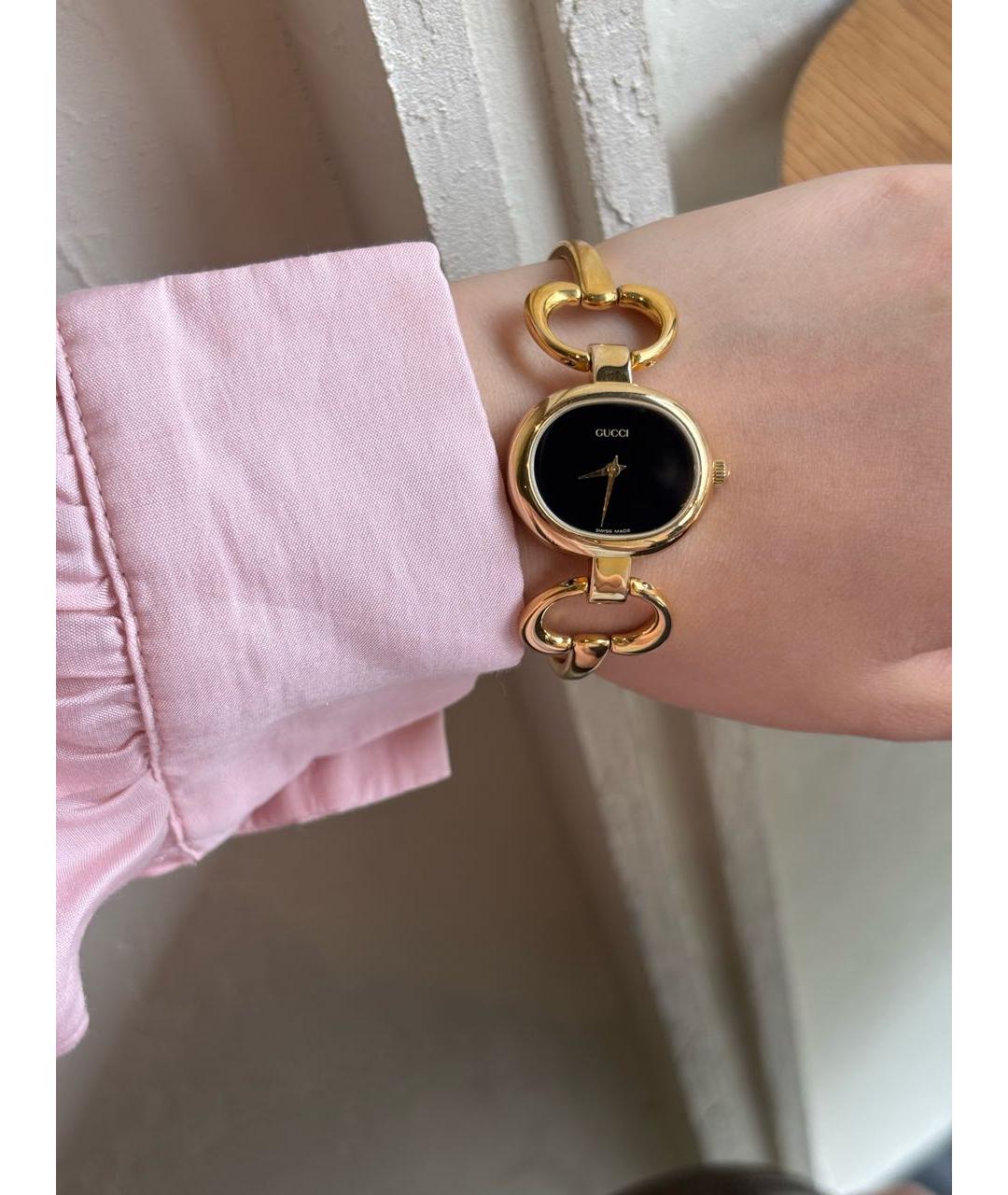 GUCCI Золотые часы из золота и стали, фото 2