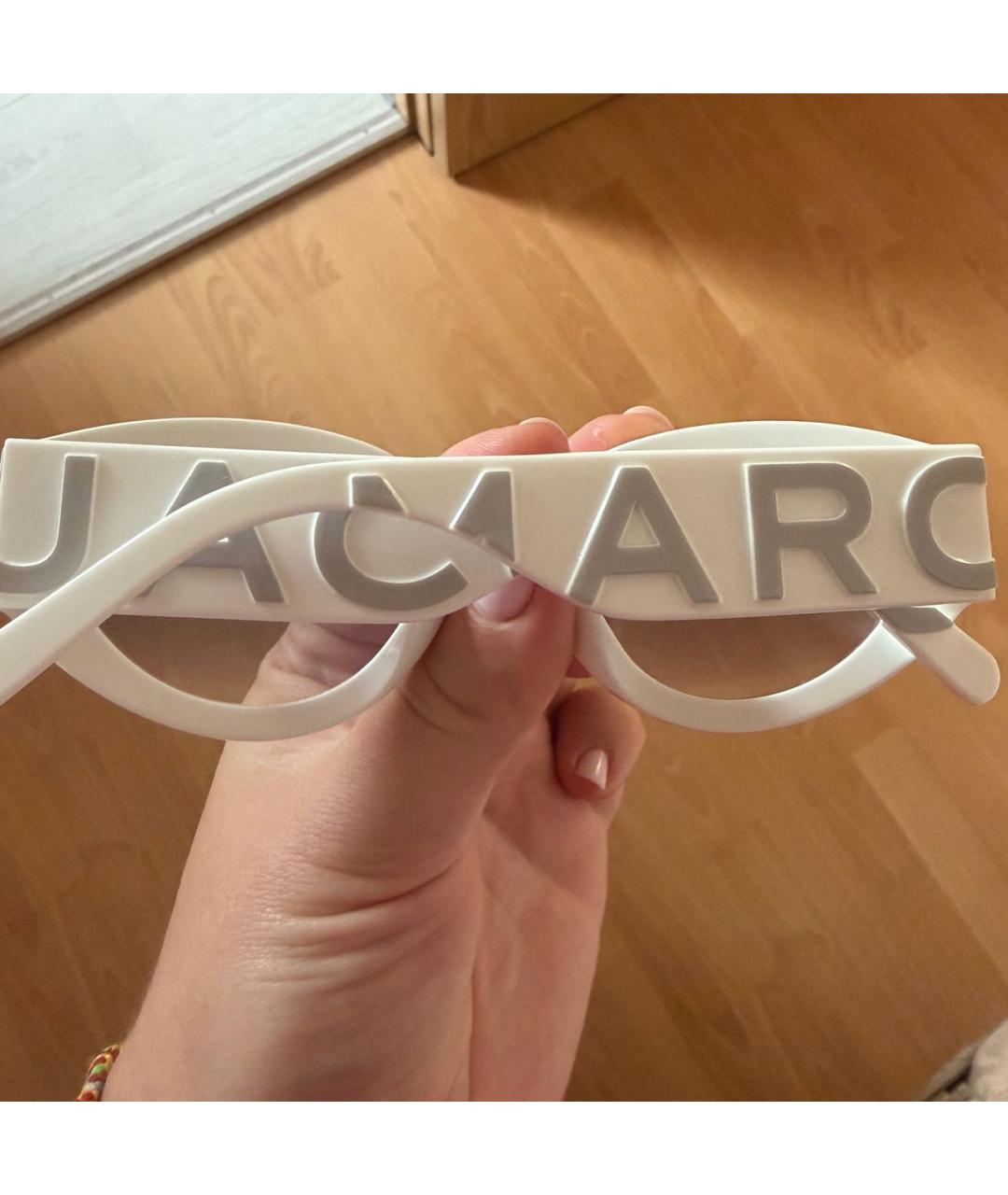 MARC JACOBS Белые пластиковые солнцезащитные очки, фото 4