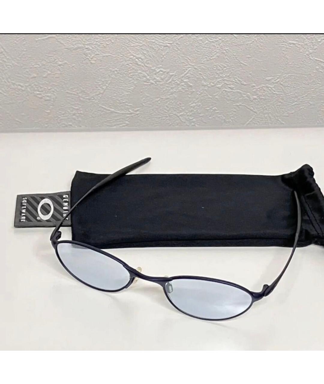 OAKLEY Темно-синие металлические солнцезащитные очки, фото 7