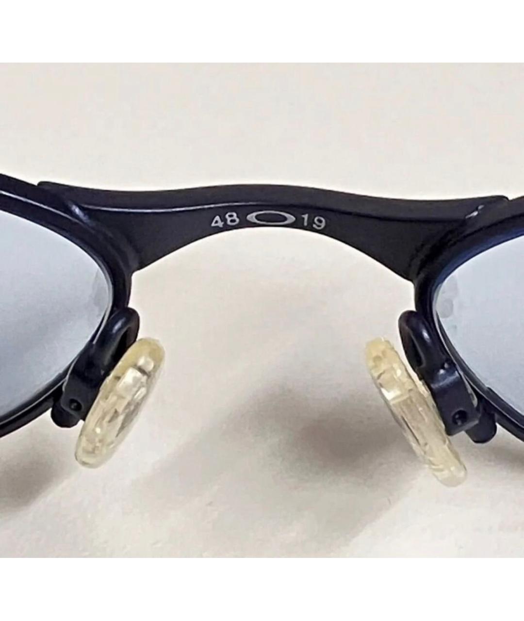 OAKLEY Темно-синие металлические солнцезащитные очки, фото 3
