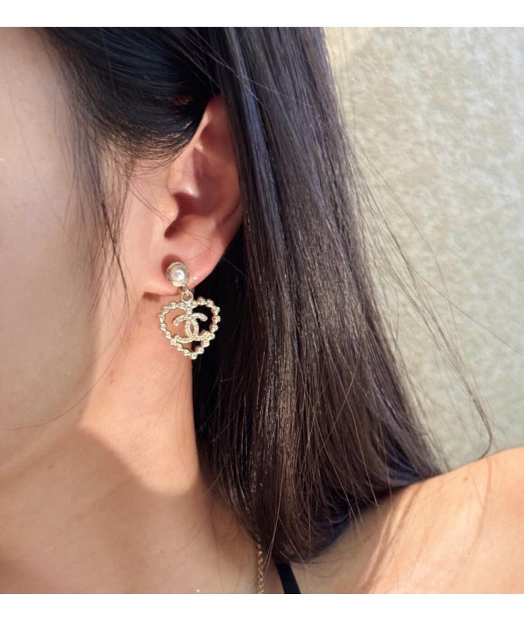 CHANEL Серебряные металлические серьги, фото 6