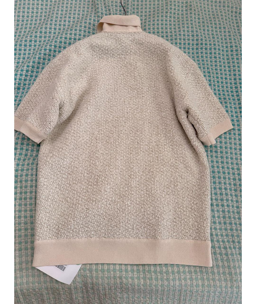 ISABEL MARANT Бежевое шерстяное повседневное платье, фото 5