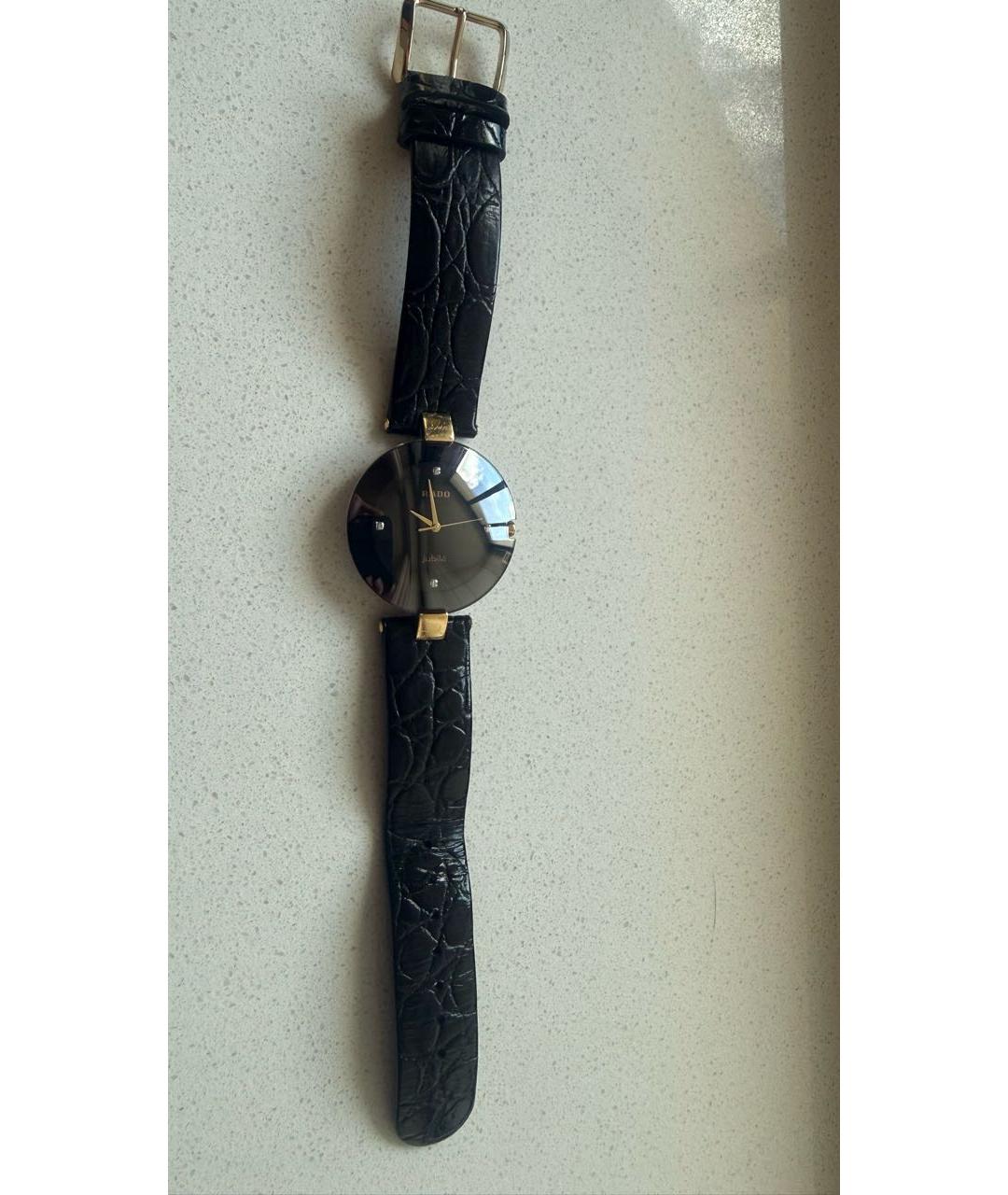 RADO Черные стеклянные часы, фото 2