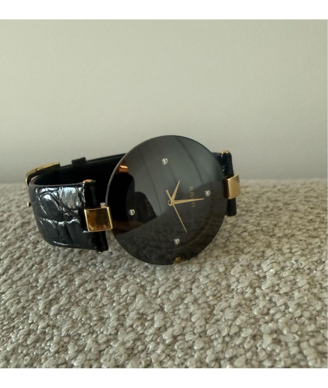 RADO Черные стеклянные часы, фото 6