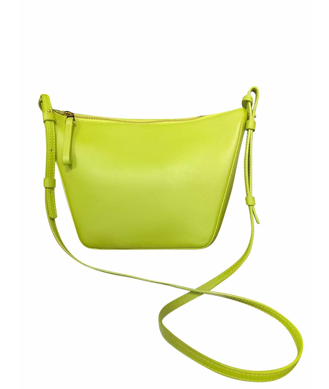 LOEWE Салатовая кожаная сумка через плечо, фото 1
