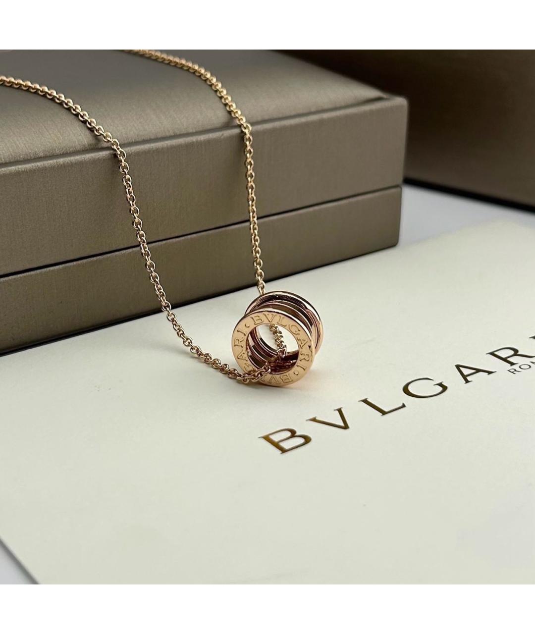 BVLGARI Золотое колье из розового золота, фото 3