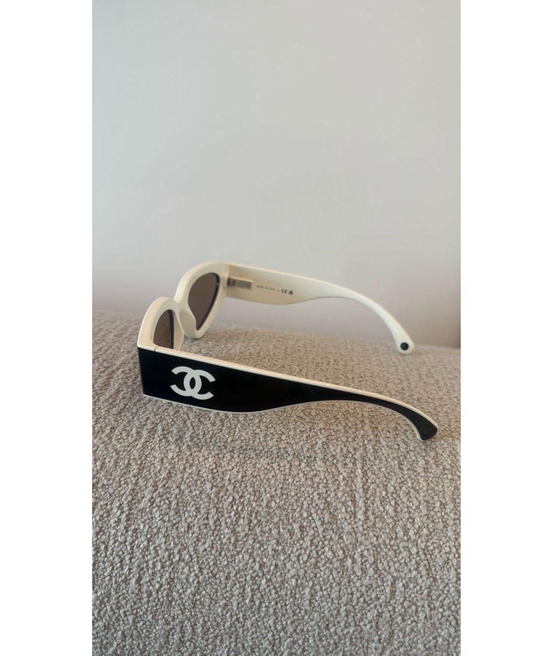 CHANEL Черные пластиковые солнцезащитные очки, фото 4