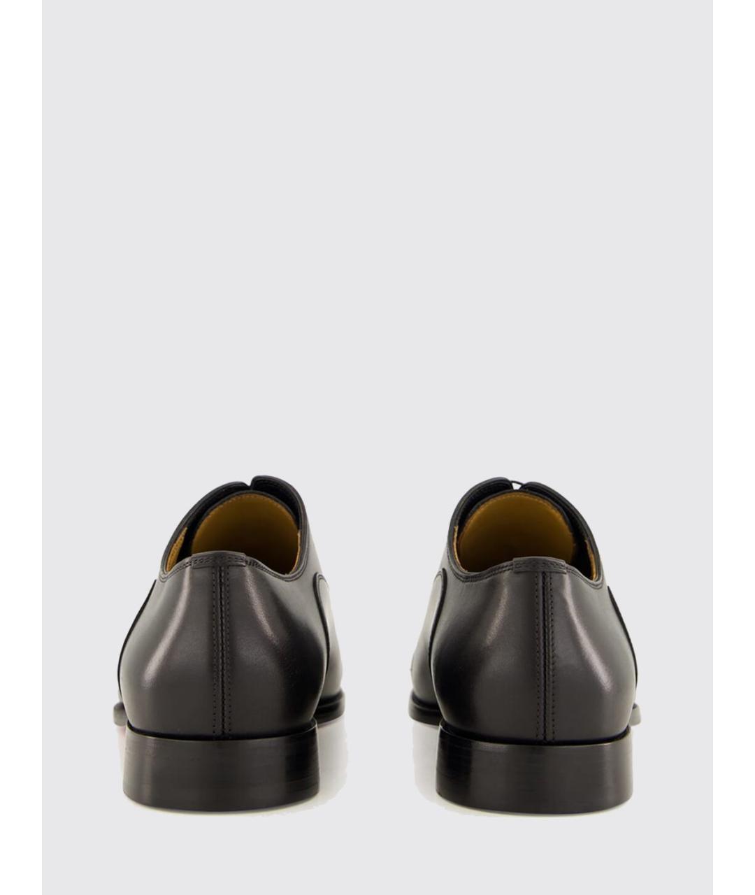 CHRISTIAN LOUBOUTIN Черные кожаные туфли, фото 3