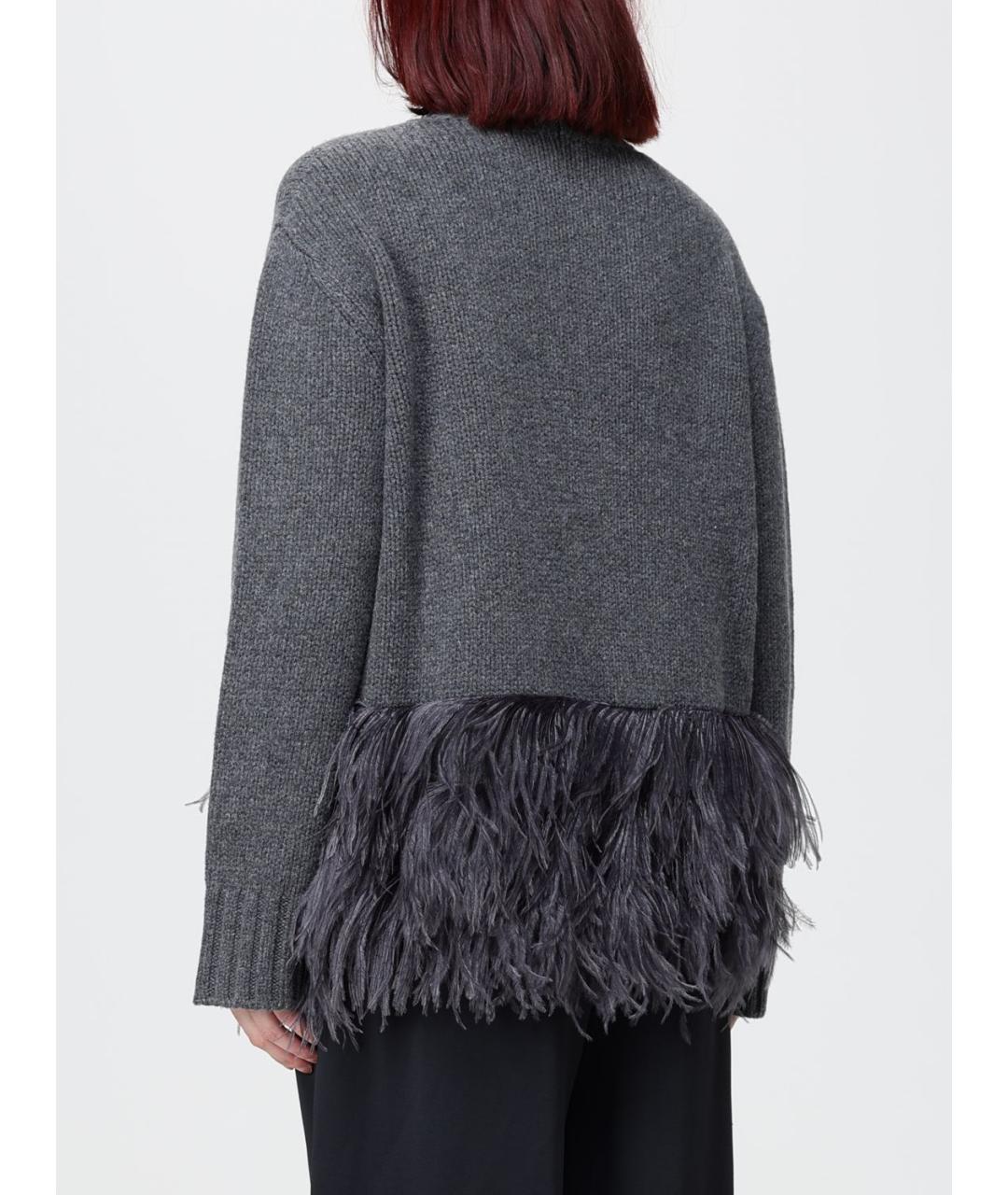 FABIANA FILIPPI Серый шерстяной джемпер / свитер, фото 2