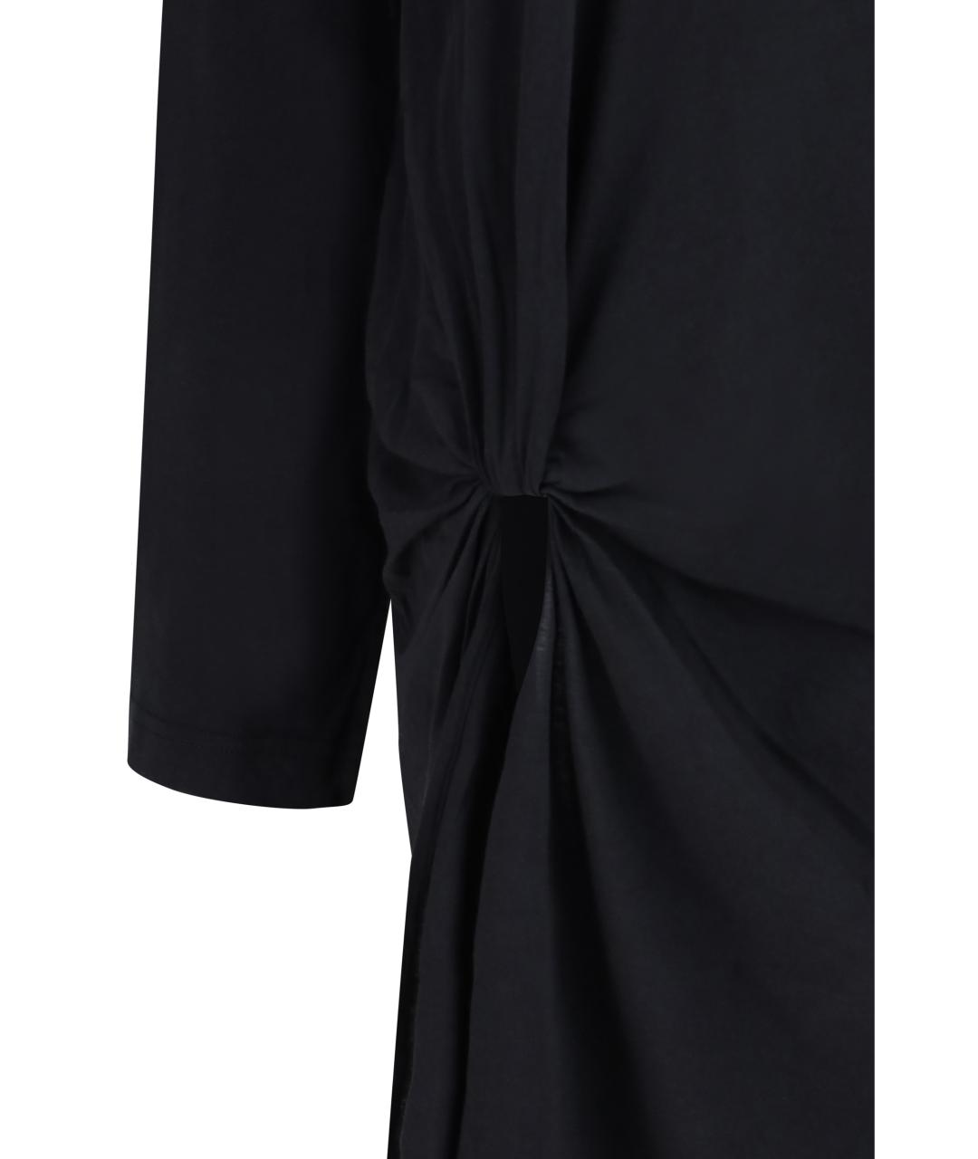 BALENCIAGA Черное хлопковое повседневное платье, фото 3